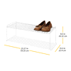 slide 12 of 13, Whitmor Long Stacking Shelf - White, 1 ct