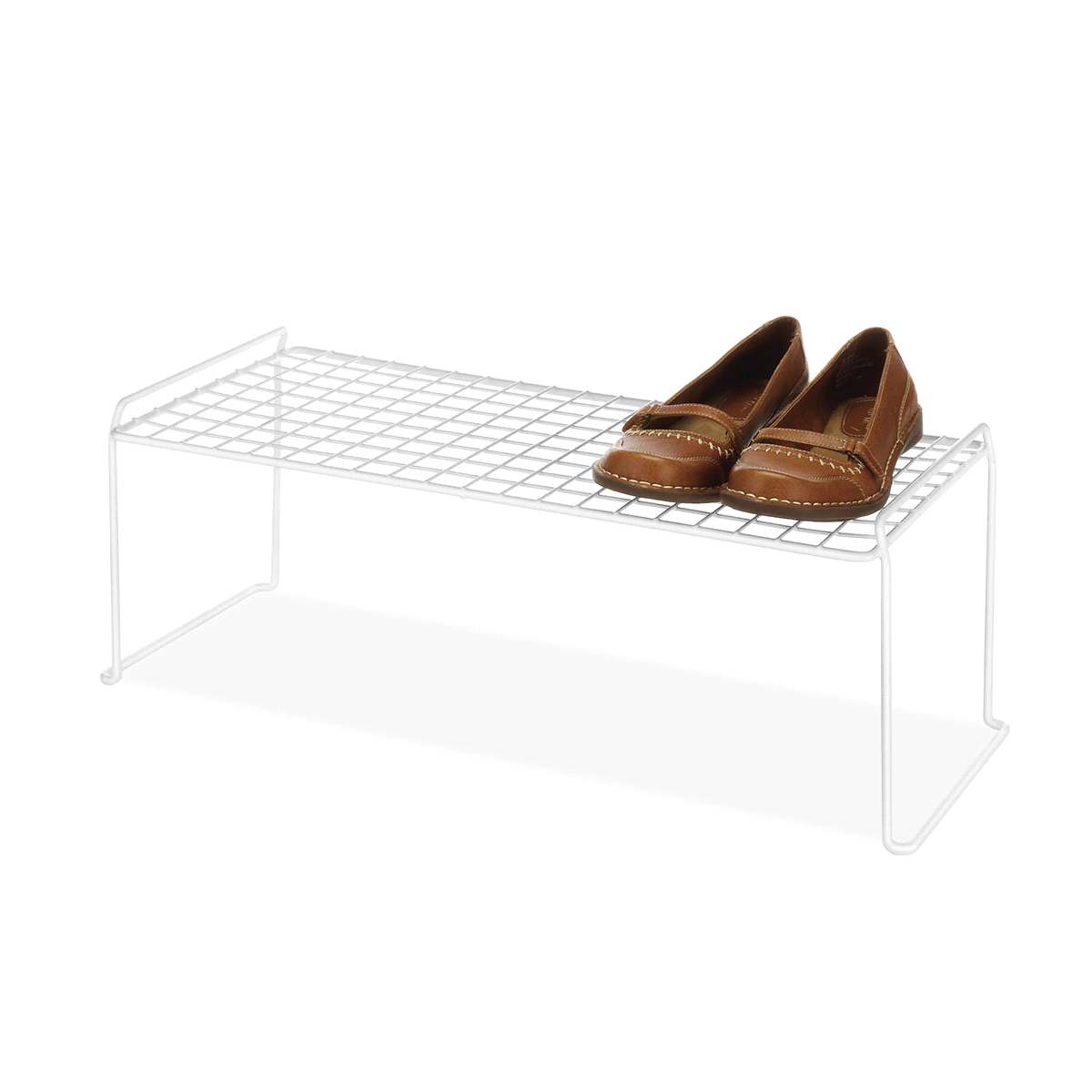 slide 1 of 13, Whitmor Long Stacking Shelf - White, 1 ct