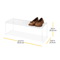 slide 9 of 13, Whitmor Long Stacking Shelf - White, 1 ct