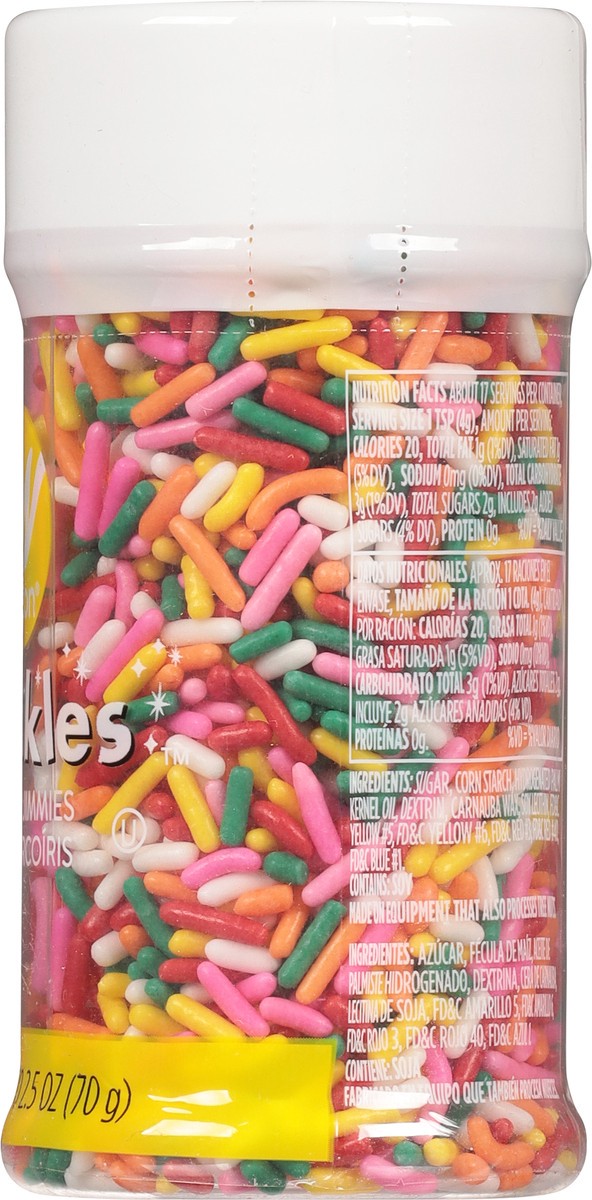 slide 4 of 9, Wilton RAINBOW JIMMIES BOTTLE, 2.5 oz