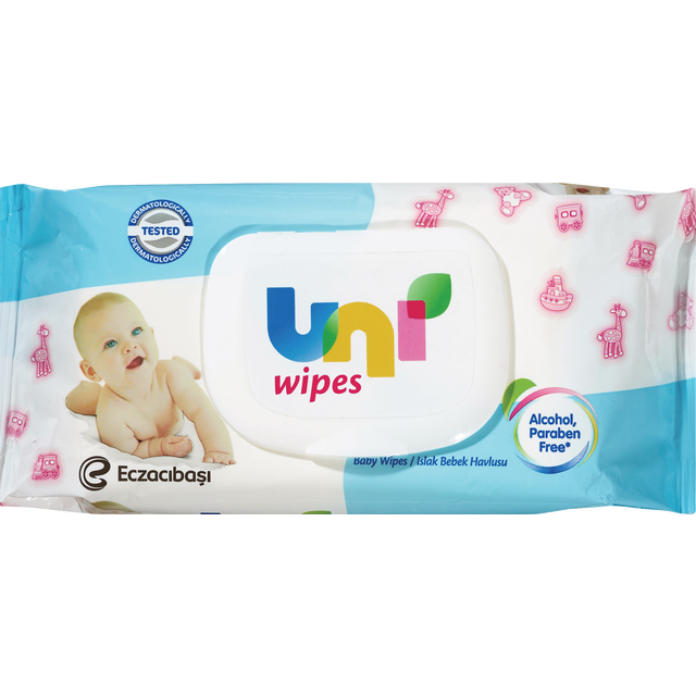 slide 1 of 1, Uni Baby Wipes, 60 ct