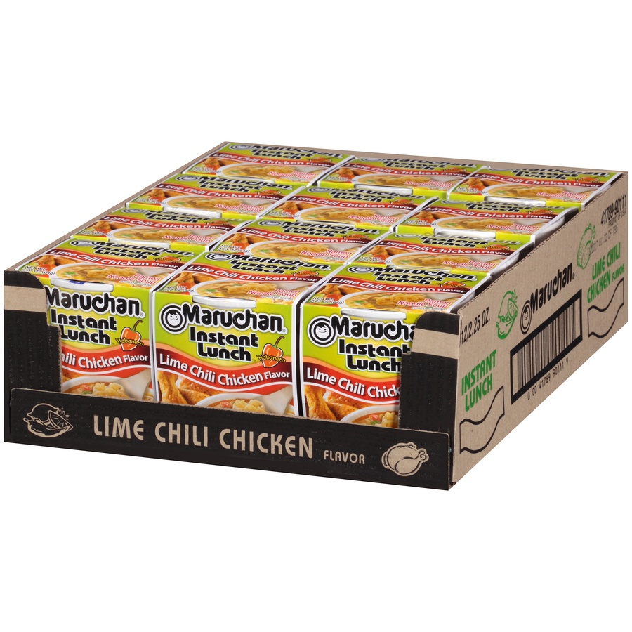 slide 2 of 8, Maruchan Chili Chicken Flavor Instant Lunch, 12 ct; 2.25 oz