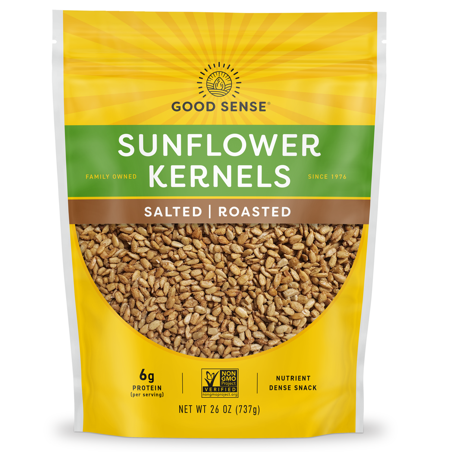 slide 1 of 3, Sunflower Good Sense Sunflower Nuts Roasted and Salted, 26 oz, 26 oz