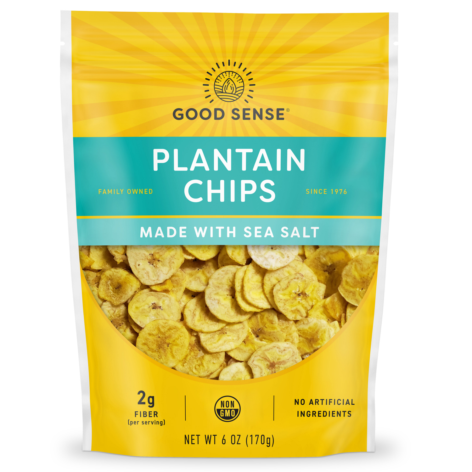 slide 1 of 2, Good Sense with Sea Salt Plantain Chips 5 oz, 6 oz