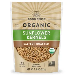 Good Sense Organic Salted Roasted Sunflower Kernels 7.5 oz