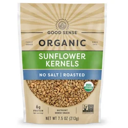 Good Sense Organic No Salt Roasted Sunflower Kernels 7.5 oz