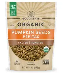 GOOD SENSE Organic Roasted and Salted Pumpkin Seeds
