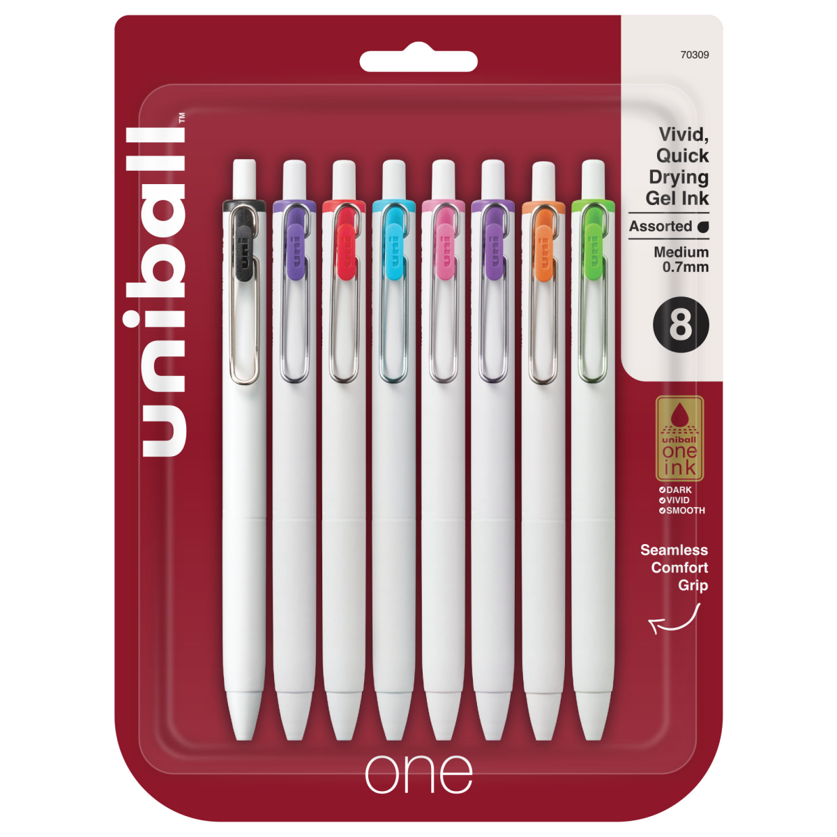 slide 1 of 6, uni-ball 207 Fashion Retractable Gel Pens, Medium Point (0.7mm), Assorted, 8 ct