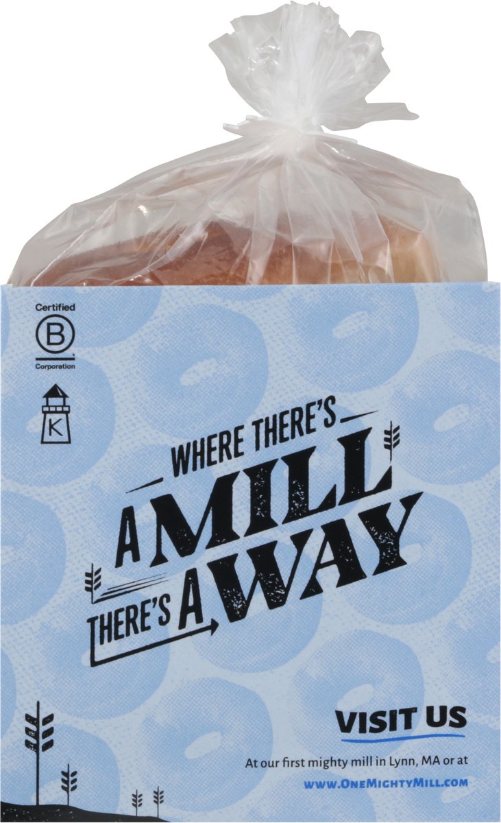 slide 2 of 9, One Mighty Mill Fresh Milled Whole Wheat Plain Mighty Bagels 4 ea, 4 ct