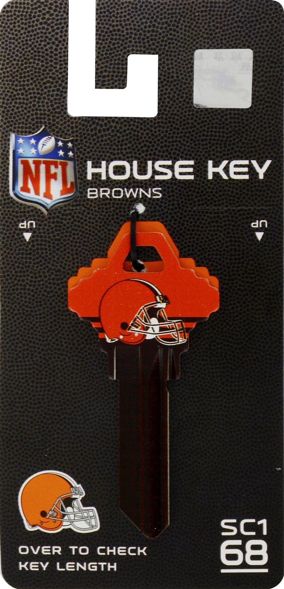 slide 3 of 5, Fanatix Cleveland Browns Multicolored Sports Key Brass House/Entry Key Blank, 1 ct