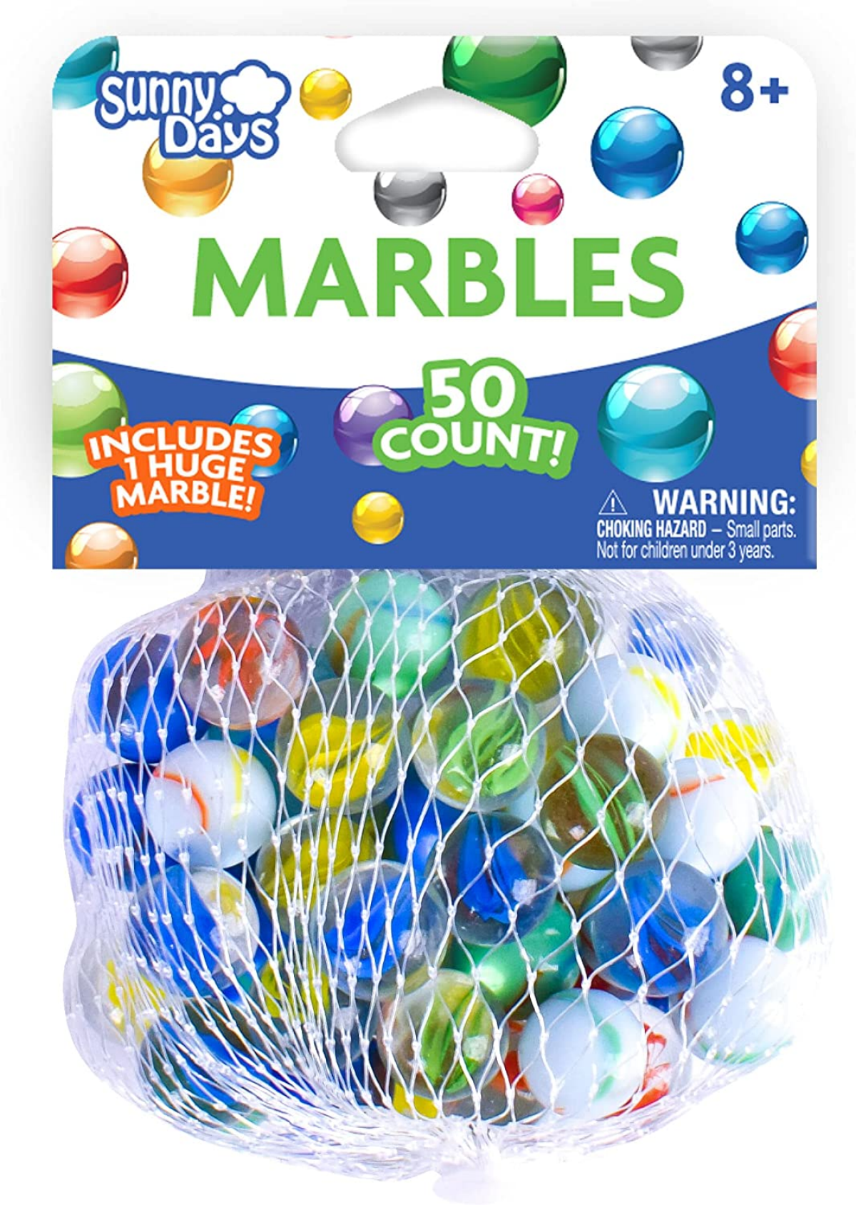 slide 1 of 17, 50 Count Marbles, 50 ct