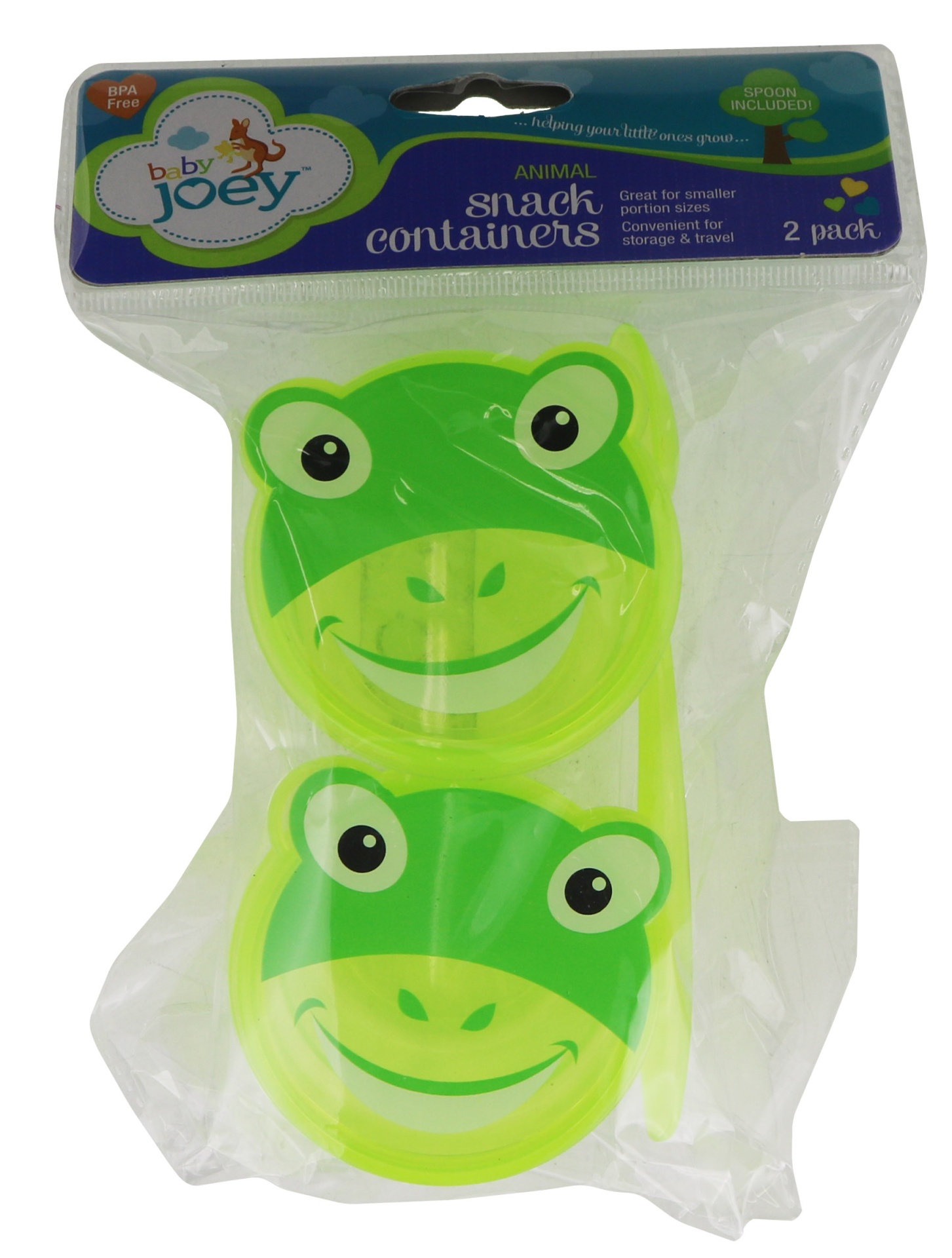 slide 1 of 1, Baby Joey Baby Animal Snack Containers, 2 ct