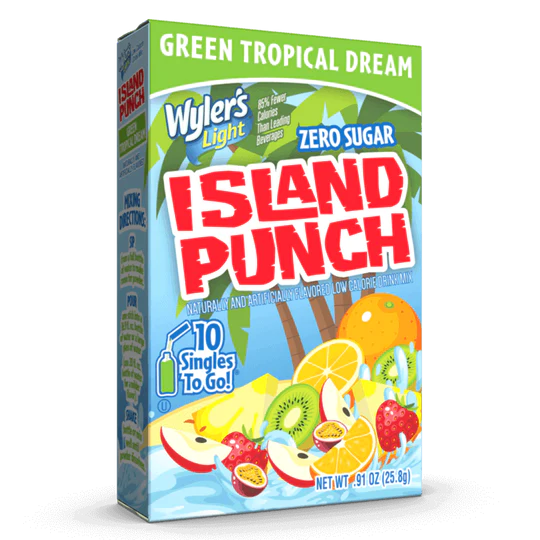 slide 1 of 1, Wyler's Light Green Tropical Dream Drink Mix Powder - 10 ct, 10 ct