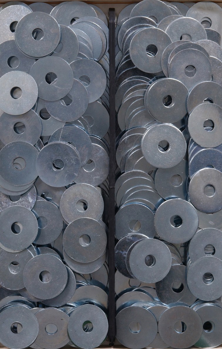 slide 4 of 6, Hillman 30-Count -Pack 3/16-in x 1-1/4-in Zinc-plated Fender Washer, 1 ct