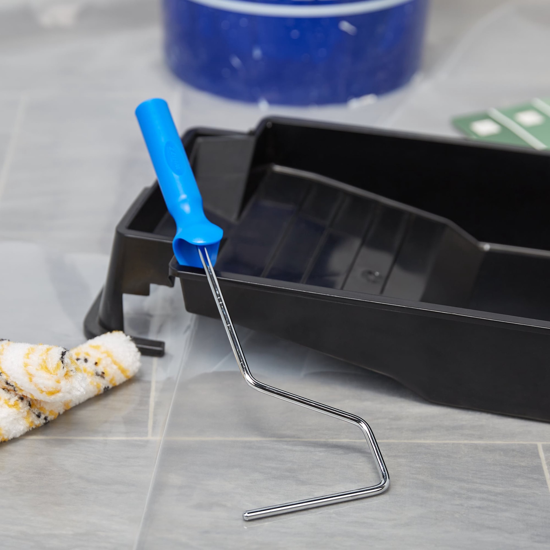 slide 3 of 4, WHIZZ 4-in Metal Mini Paint Roller Frame, 1 ct