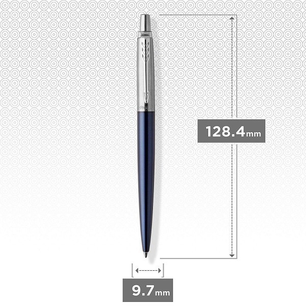 slide 4 of 7, Parker Jotter London Duo Pen Set, Fine Point, 1.0 Mm, Red/Blue Barrel, Red/Blue Ink, Pack Of 2 Pens, 2 ct