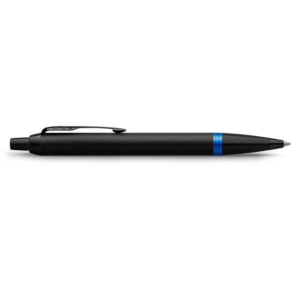 slide 3 of 6, Parker Im Ballpoint Pen, Medium Point, 0.7 Mm, Satin Black/Marine Blue Barrel, Blue Ink, 1 ct