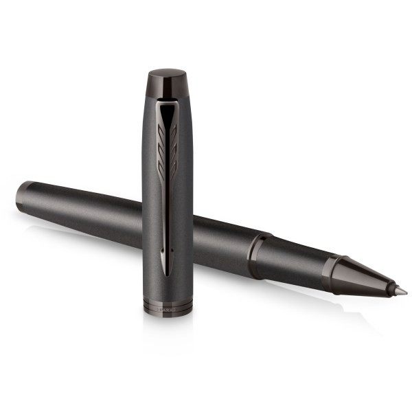 slide 3 of 3, Parker Im Rollerball Pen, Fine Point, 0.5 Mm, Titanium Gunmetal Barrel, Black Ink, 1 ct