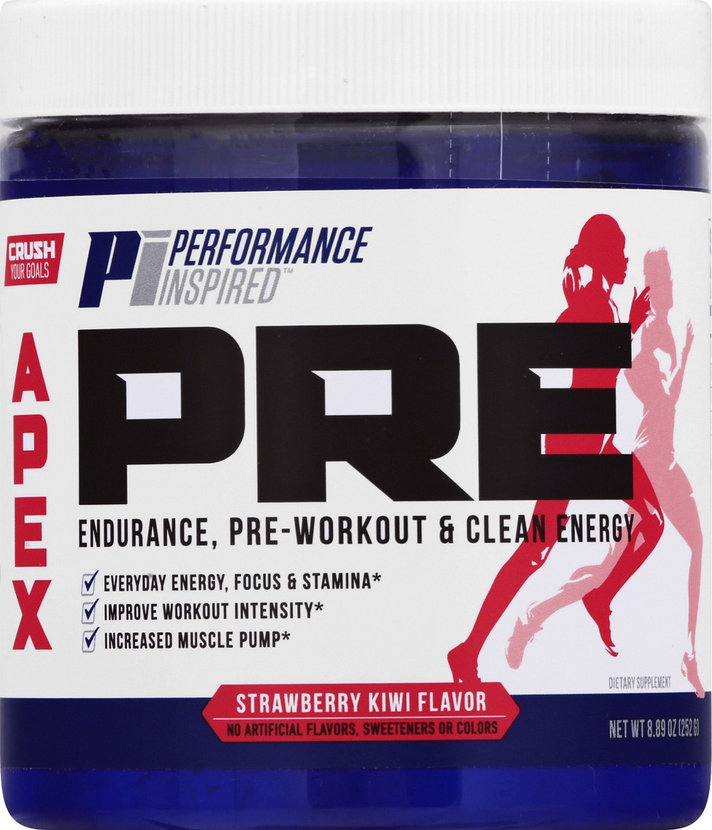 slide 1 of 12, Performance Inspired Nutrition Apex-Pre Strawberry Kiwi Dietary Supplement 8.89 oz, 8.89 oz