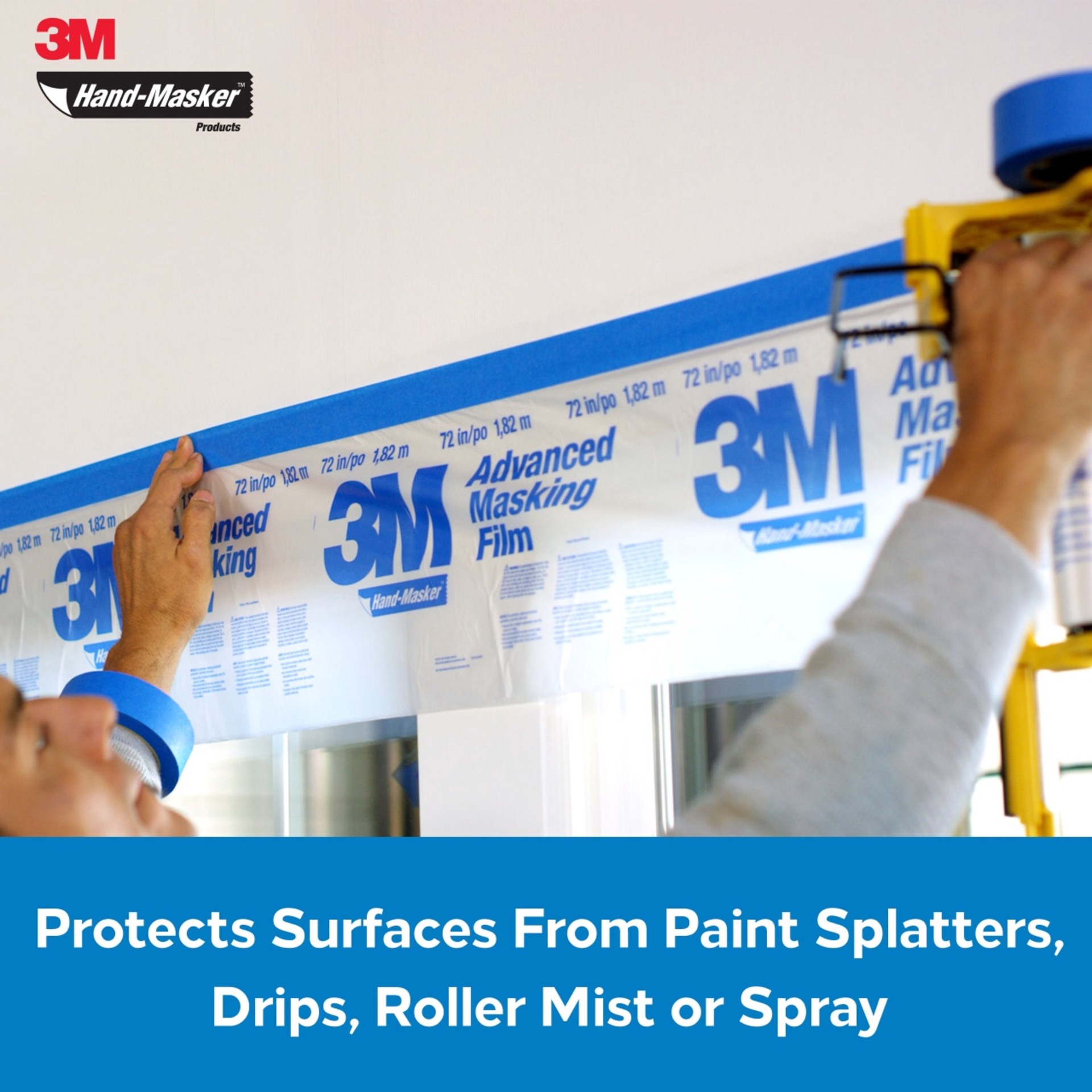 slide 3 of 6, 3M Hand Masker Masking Tape Dispenser, 1 ct