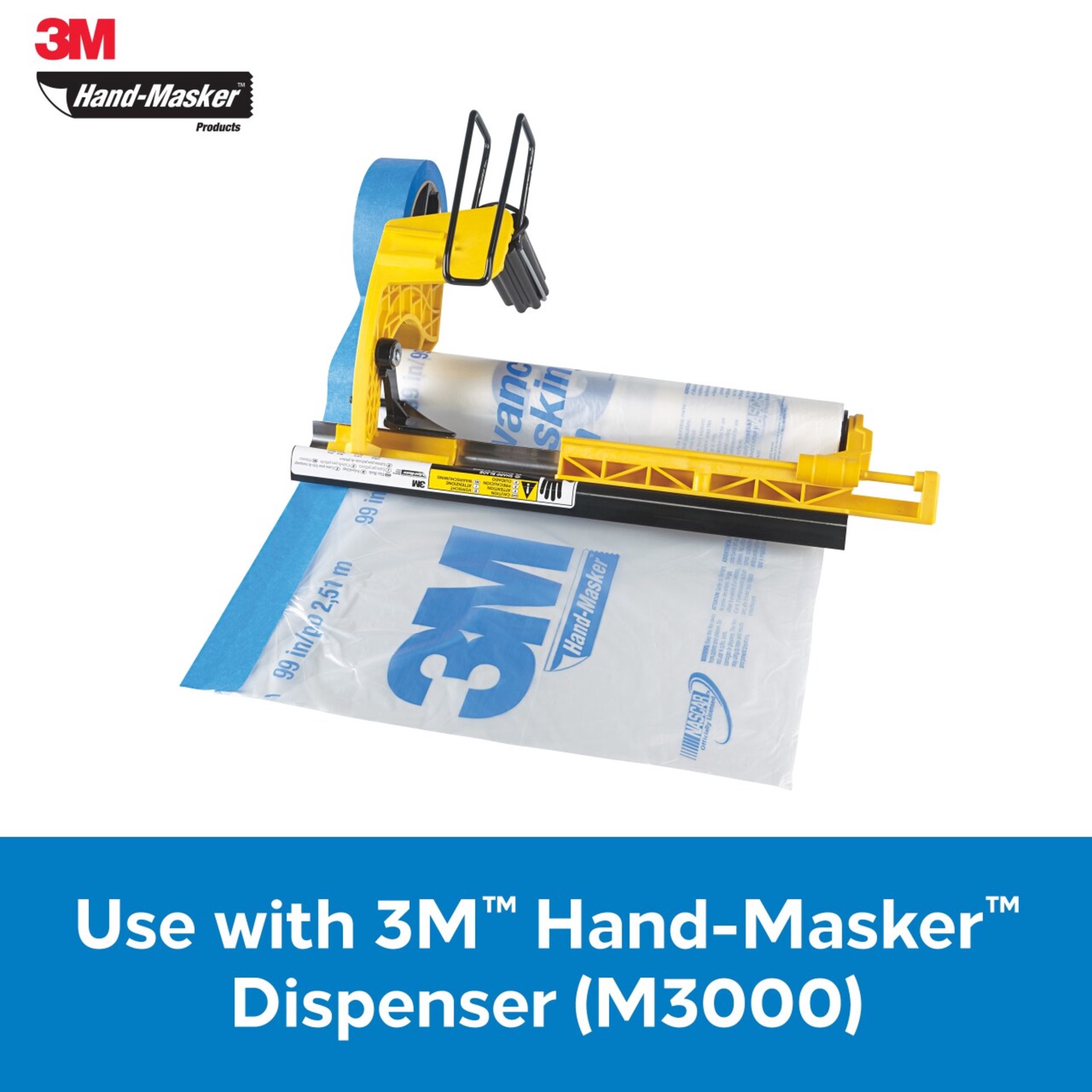 slide 4 of 6, 3M Hand Masker Masking Tape Dispenser, 1 ct