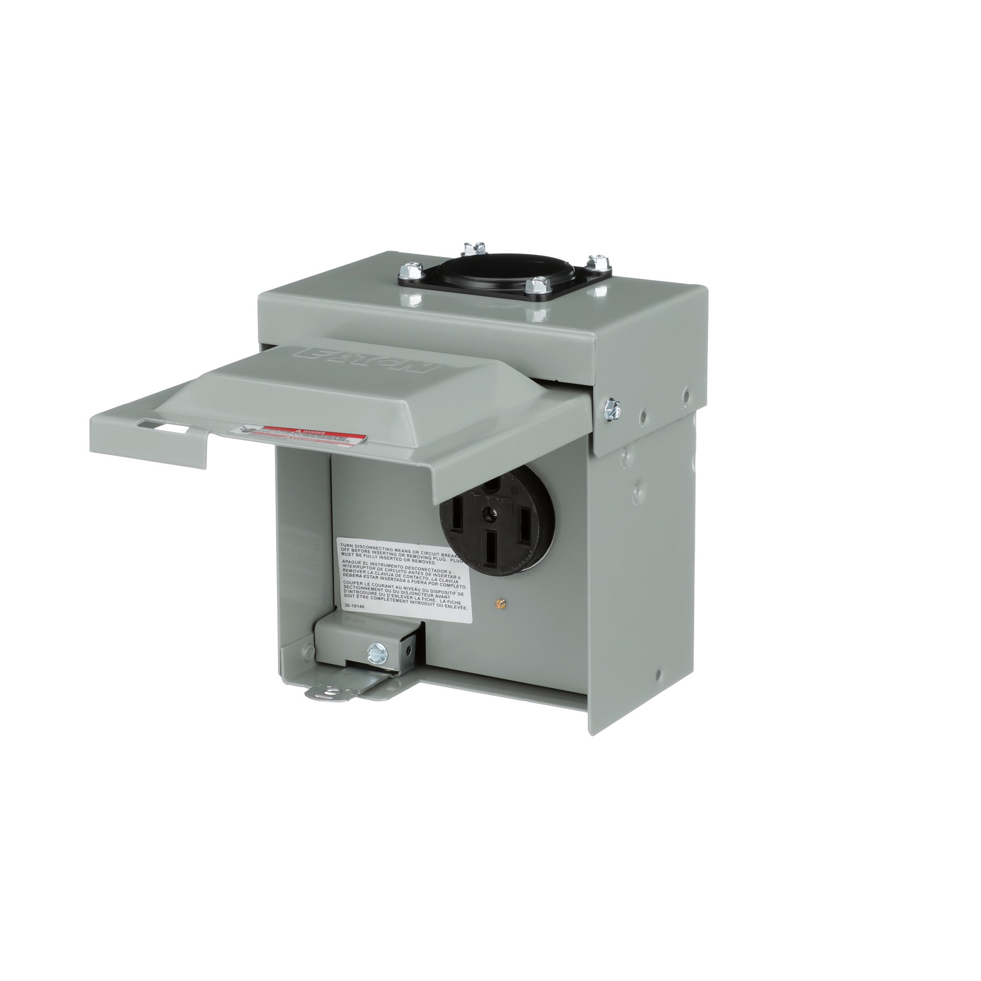 slide 2 of 6, Eaton 50 Amp Overhead only Temporary Power Panel, 1 ct