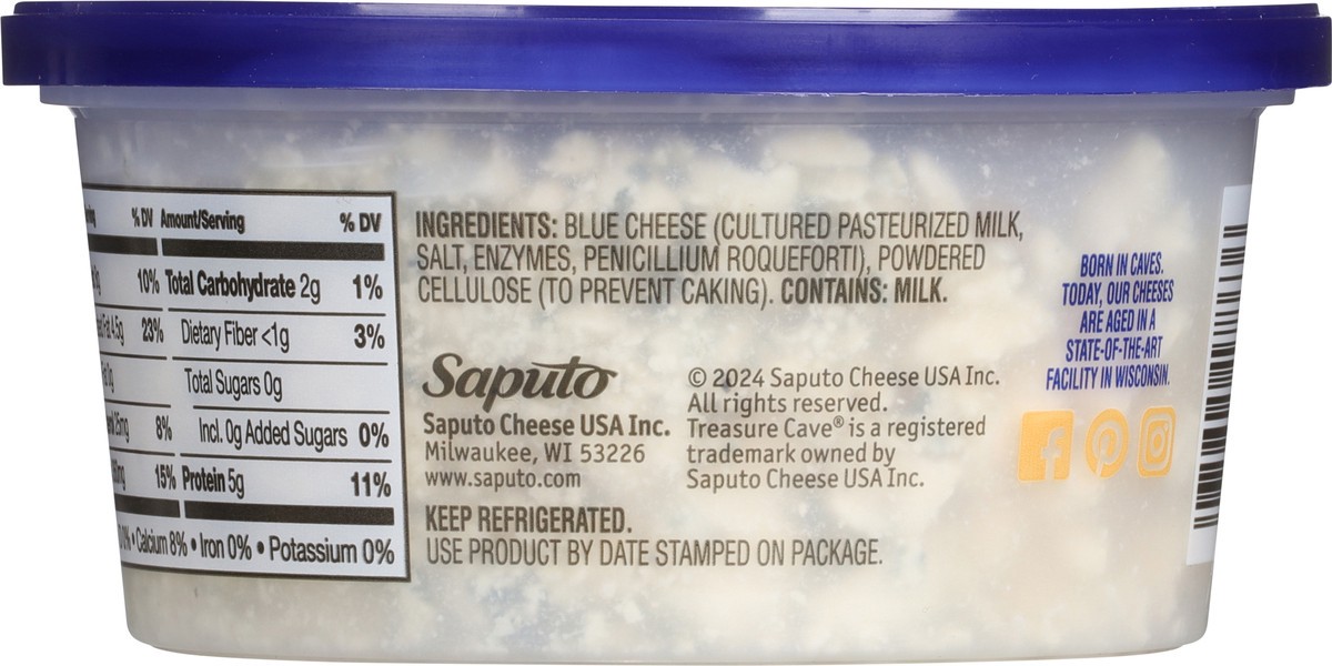 slide 8 of 13, Treasure Cave Mild Blue Cheese Crumbles 5 oz, 5 oz