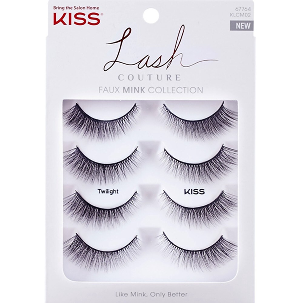 slide 1 of 7, Kiss Lash 4 ea, 4 ct