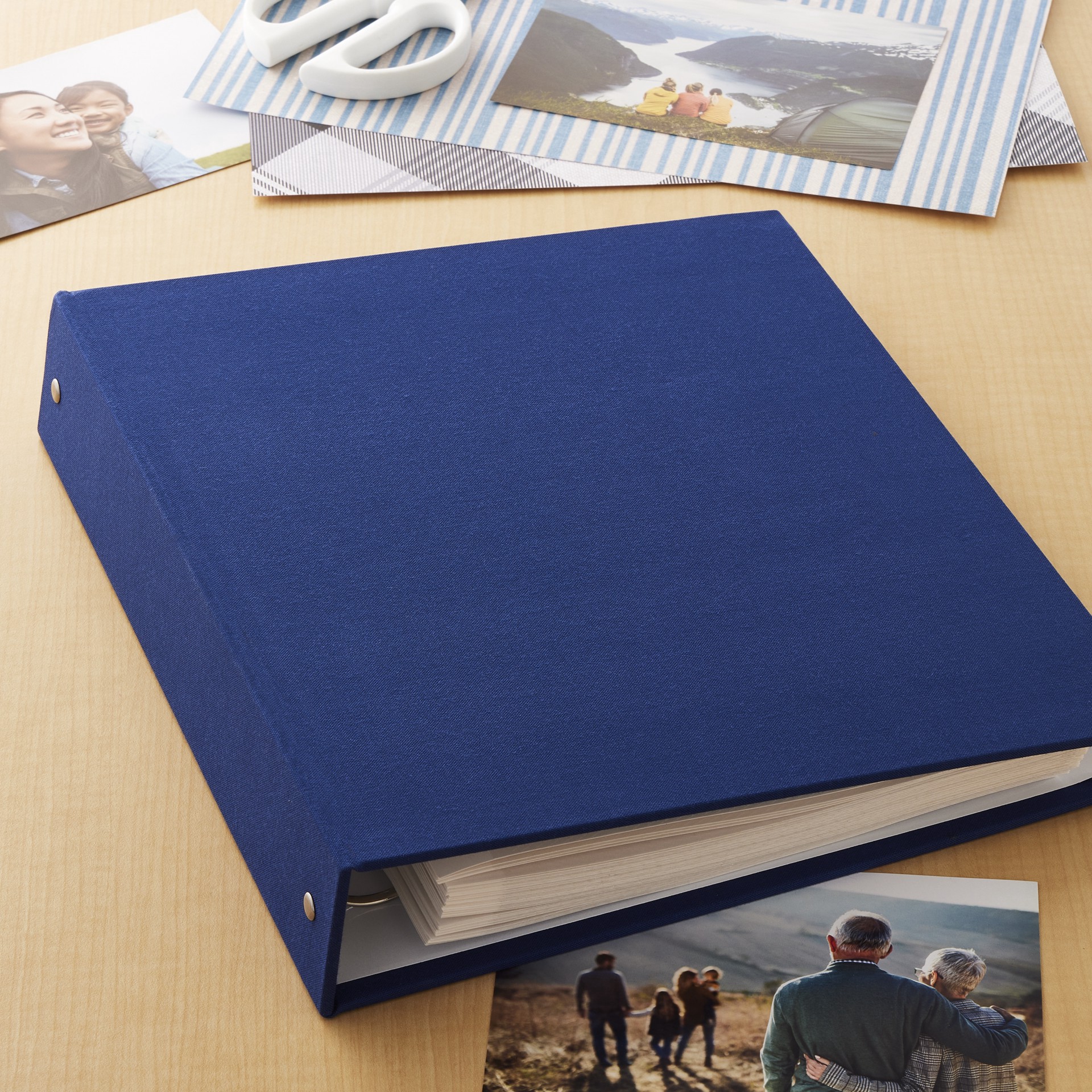 slide 2 of 3, Navy Blue Magnetic Photo Album By Recollections, 11.3 in x 2.3 in x 10 in