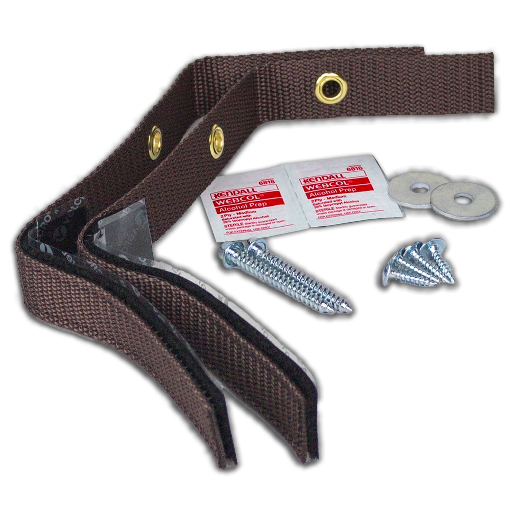 slide 3 of 6, QuakeHOLD! Antique Brown Furniture Safety Strap, 1 ct