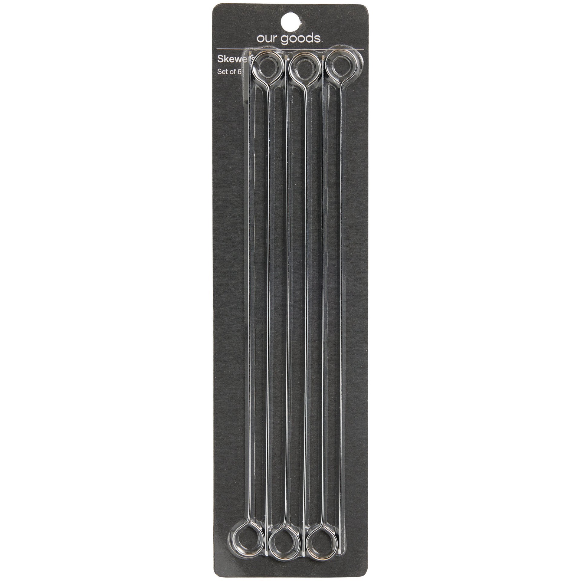 slide 1 of 1, our goods Metal Skewers, 6 ct