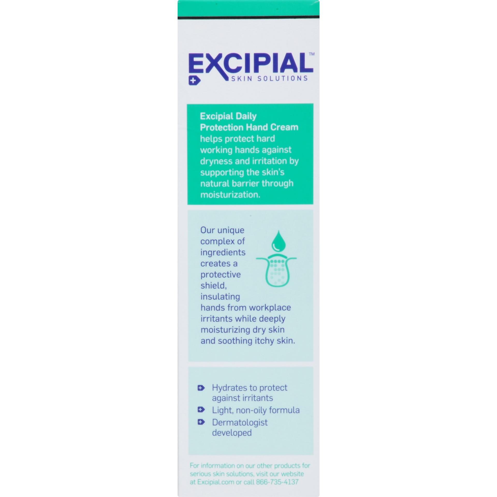 slide 6 of 7, Excipial Daily Protection Hand Cream, 3.5 oz