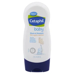 Cetaphil Baby Wash & Shampoo with Organic Calendula, 7.8 fl oz