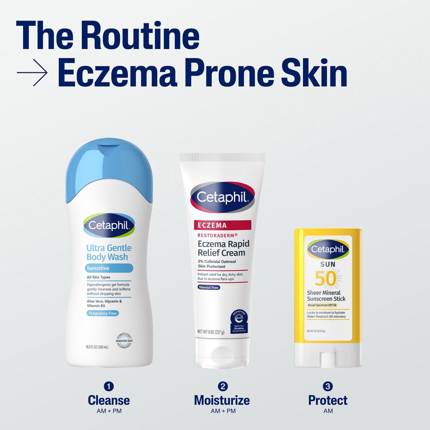 slide 3 of 9, Cetaphil Eczema Restoraderm Rapid Relief Cream, 8 oz