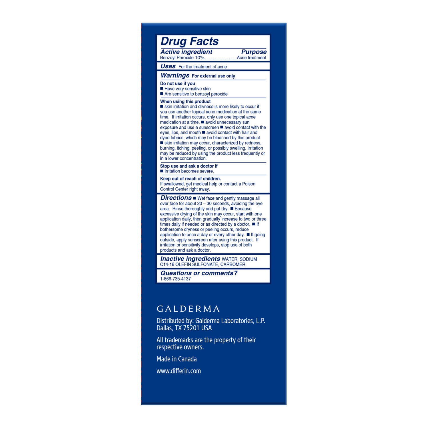 slide 2 of 2, Differin Max Strength Acne Foaming Cleanser 5 Ounces, 5 oz