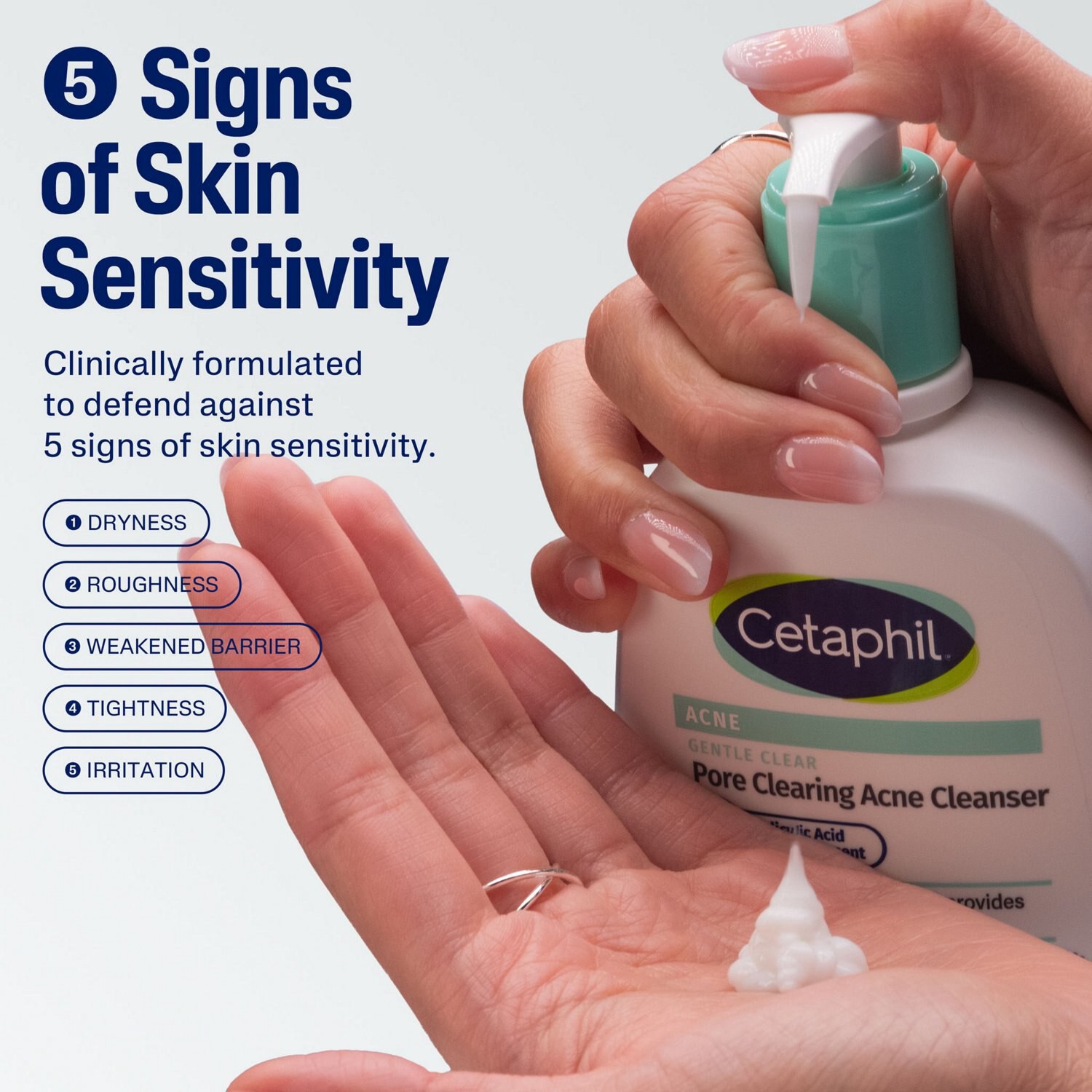 slide 4 of 9, Cetaphil Gentle Clear Pore Clearing Acne Cleanser with 2% Salicylic Acid, 8 fl oz