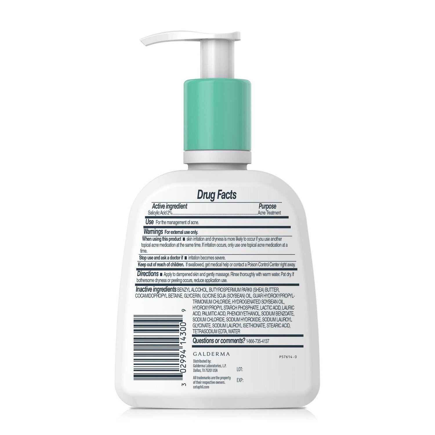 slide 2 of 9, Cetaphil Gentle Clear Pore Clearing Acne Cleanser with 2% Salicylic Acid, 8 fl oz