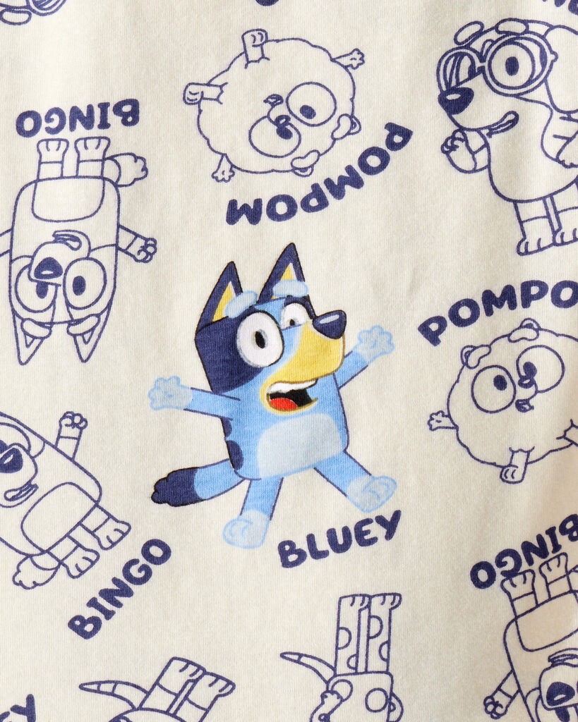 slide 3 of 4, Carter's Carters Toddler Boy 3-Pack Bluey™ Long-Sleeve Tees Multi 4T, 1 ct