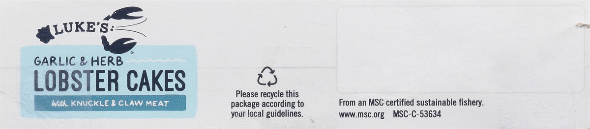 slide 9 of 13, Luke's Garlic&Herb Lobster Cakes,