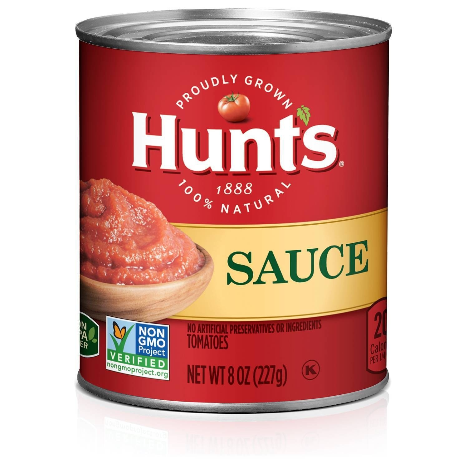 slide 1 of 4, Hunt's 100% Natural Tomato Sauce, 8 oz