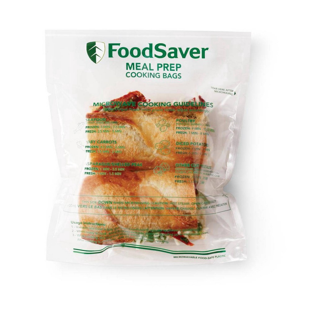 slide 3 of 5, FoodSaver Meal Prep Microwavable Bags, 16 ct