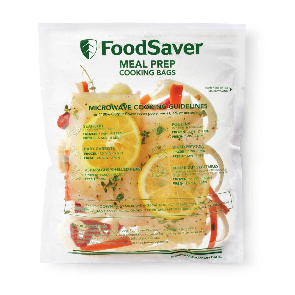 slide 4 of 5, FoodSaver Meal Prep Microwavable Bags, 16 ct