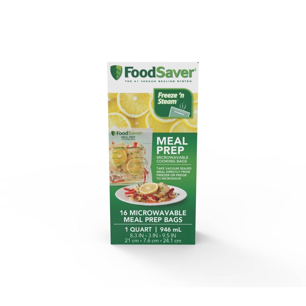 slide 5 of 5, FoodSaver Meal Prep Microwavable Bags, 16 ct