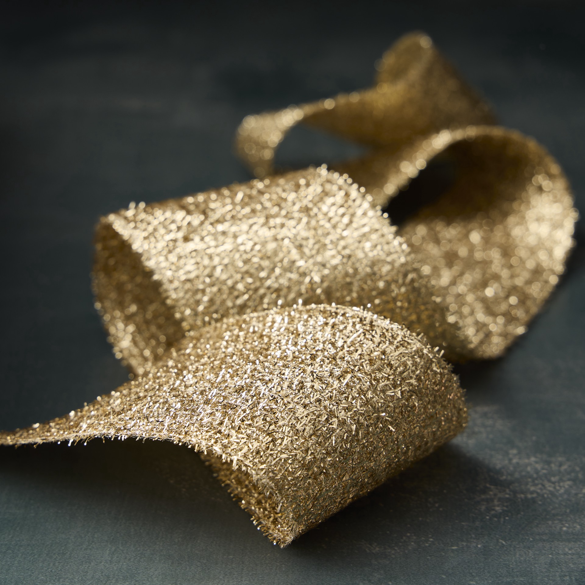 slide 2 of 2, 2.5" X 3yd. Woven Metallic Gold Ribbon By Celebrate It Classic, 2.5 in x 3 yd