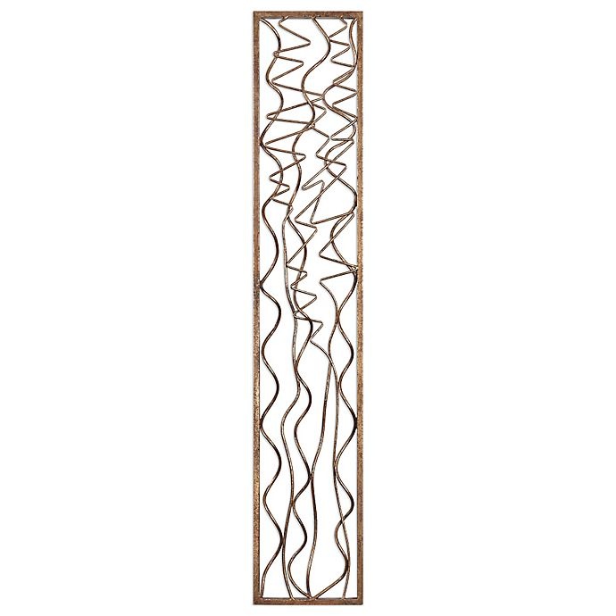 slide 1 of 2, Uttermost Scribble Aged Gold Wall Panel, 1 ct