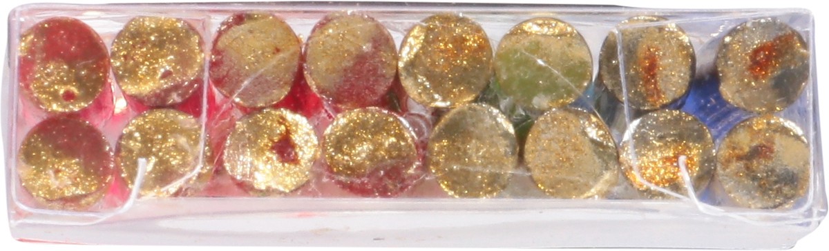 slide 9 of 9, Caspari Candles-Mixed Brights, 16 ct