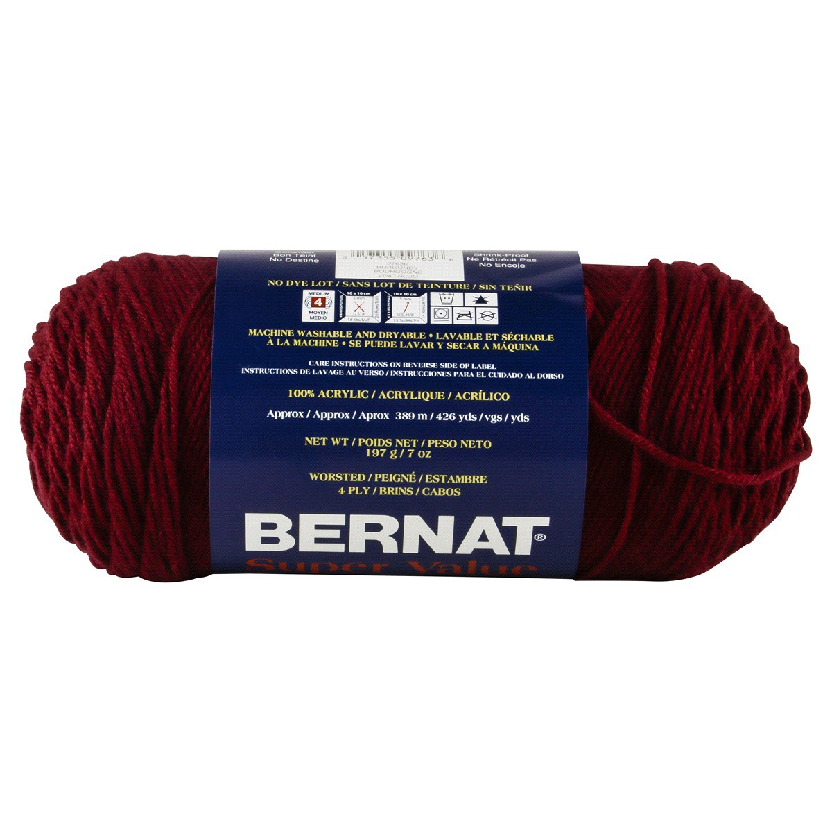 slide 3 of 3, Bernat Super Value Yarn - Burgundy, 1 ct