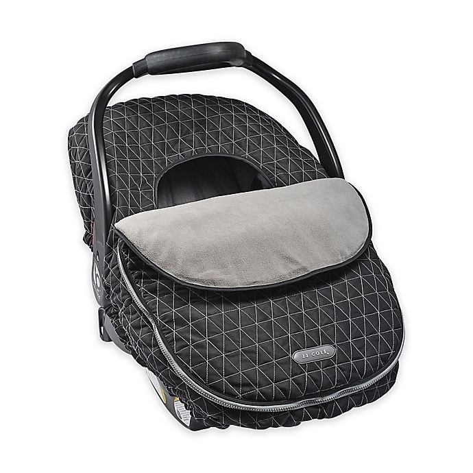 slide 1 of 2, JJ Cole Car Seat Cover - Tri Stitch Black, 1 ct