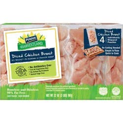 Perdue Harvestland Diced Chicken Breasts - Frozen - 2 lb