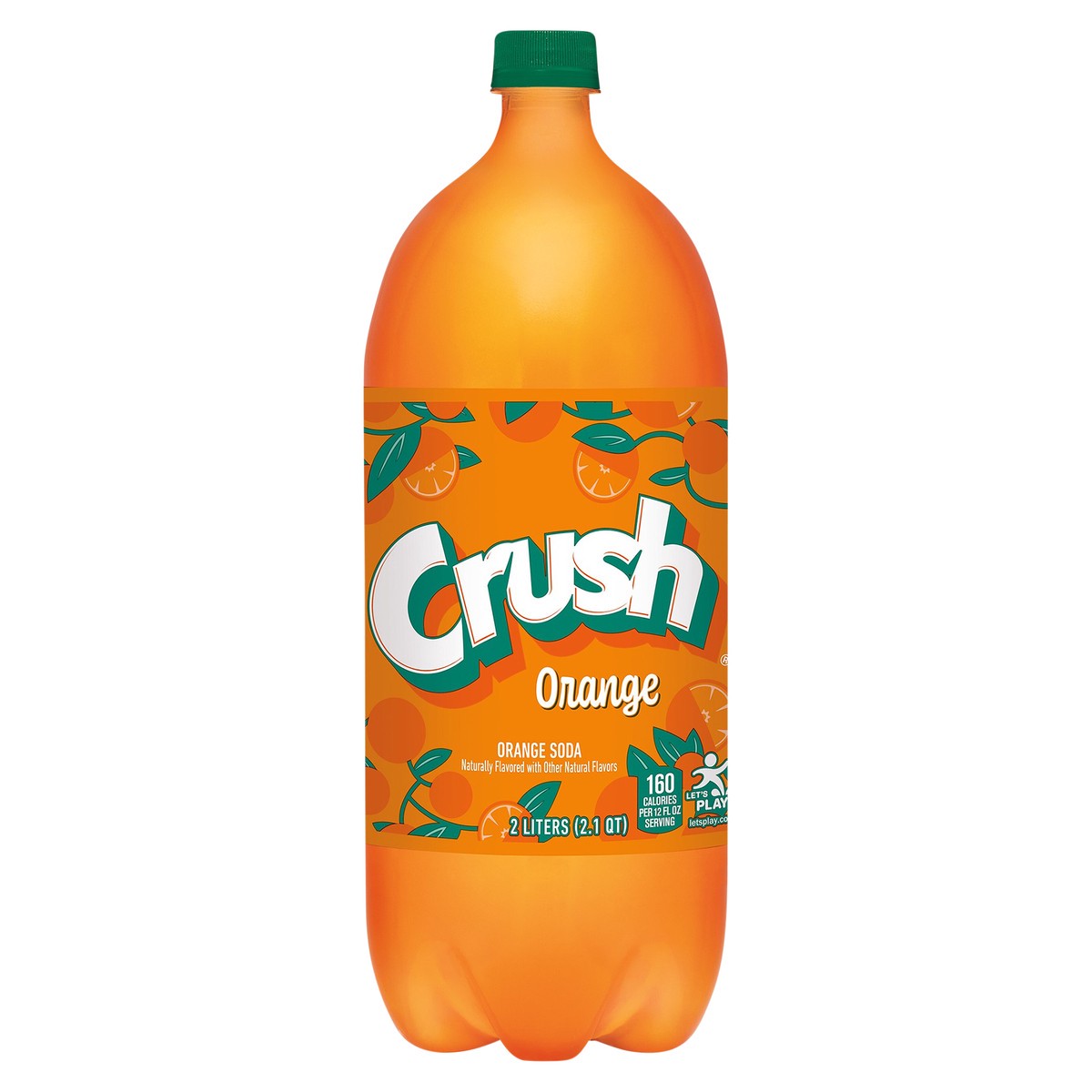 slide 1 of 2, Crush Orange Soda Bottle, 2 liter